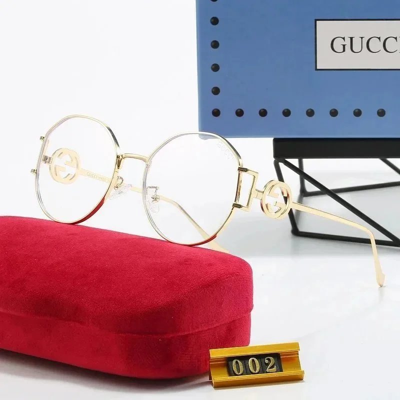 Gucci GG Marmont Round Frame Gold-tone Optical Glasses - 1
