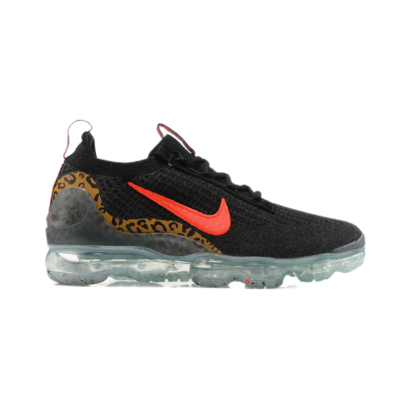 Nike Air VaporMax Plus Leopard Print Black Orange Sneakers - 1