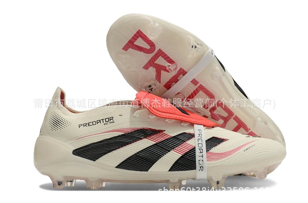 Adidas Predator Edge Silver Pink Football Cleats Running Shoes - 19