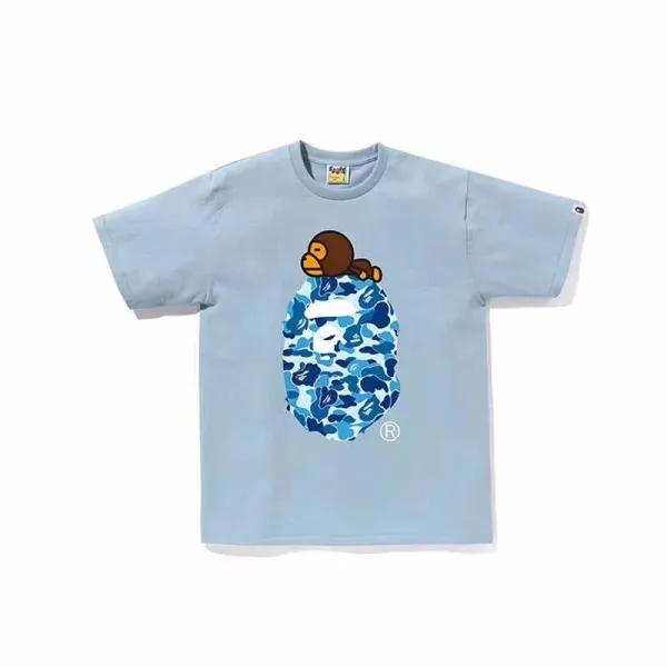 A Bathing Ape Purple Ape Head Graphic T-Shirt - 7