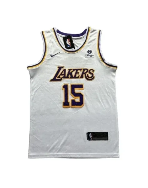 Nike NBA Los Angeles Lakers #15 White Association Edition Jersey - 1