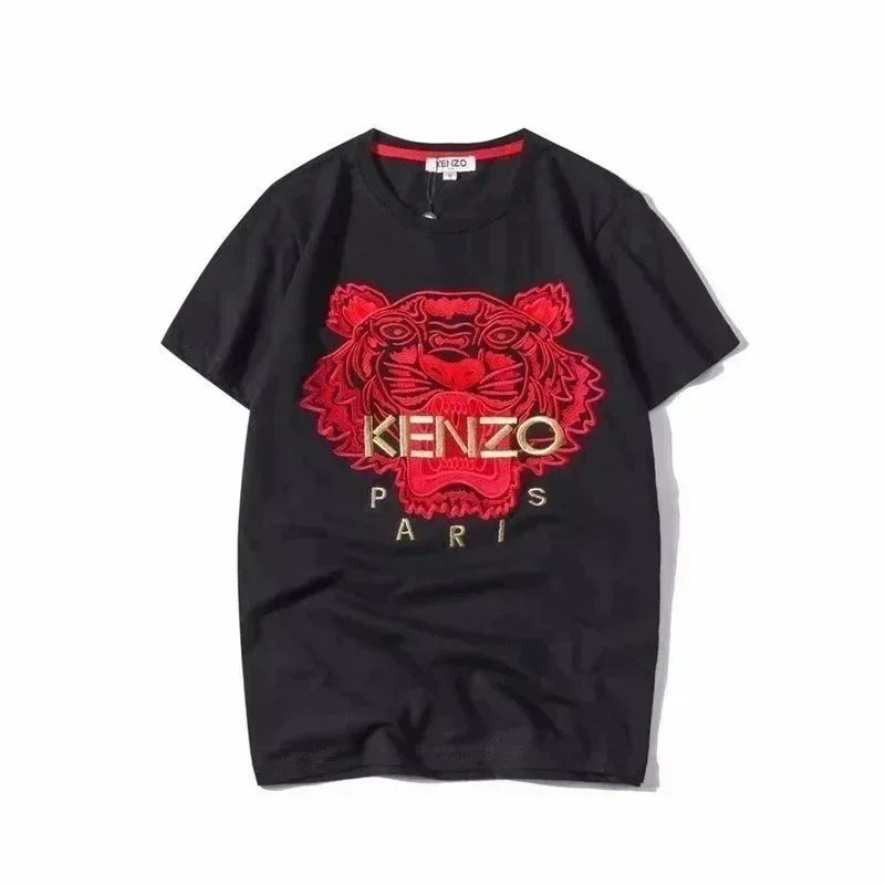 Kenzo Tiger Embroidered Black T-Shirt - 5