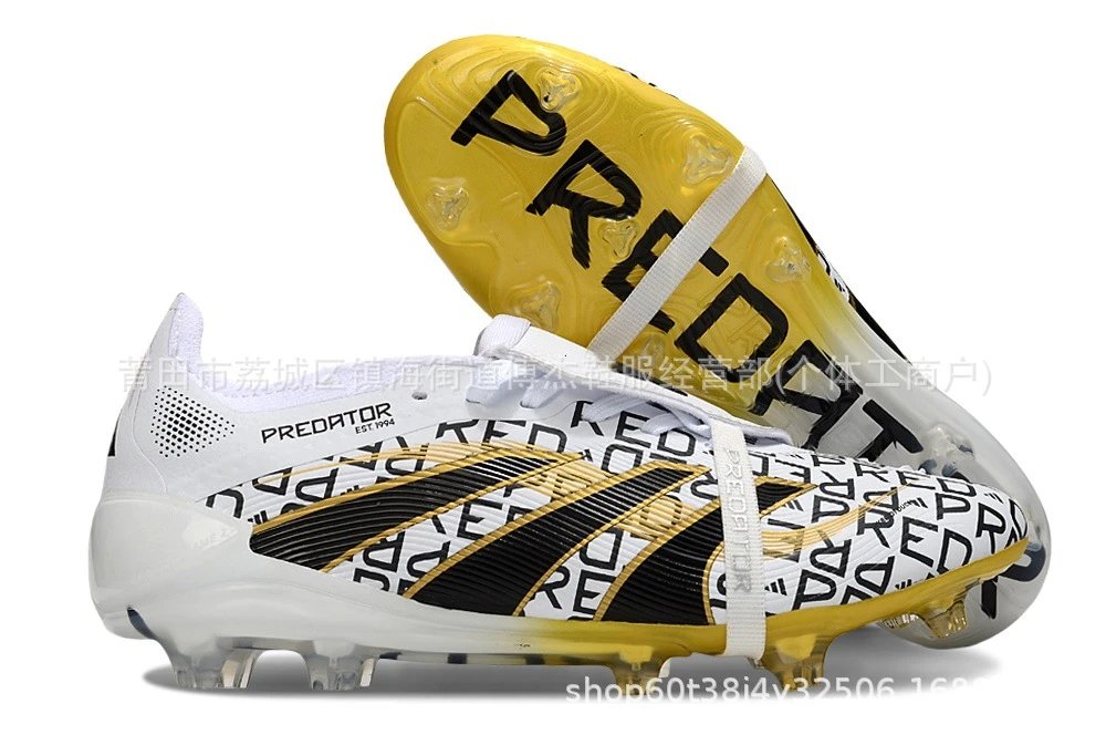 Adidas Predator Edge Silver Pink Football Cleats Running Shoes - 24