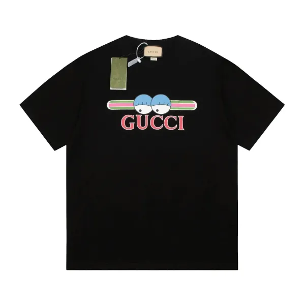 Gucci Lightning Logo Print White T-Shirt - 8