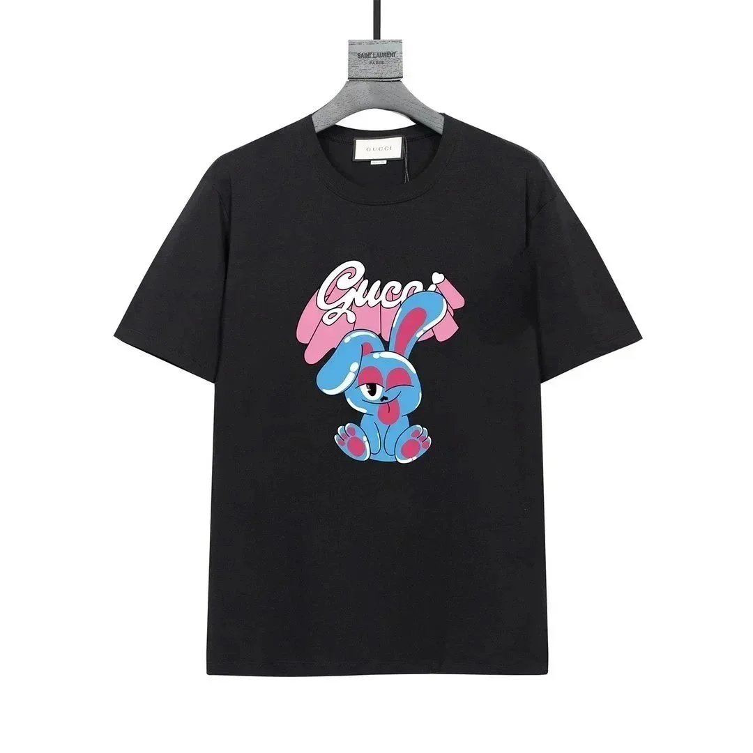 Gucci Bunny Graphic Print Black T-Shirt - 1
