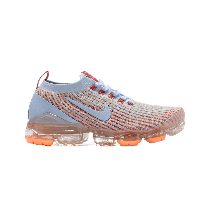Nike Air VaporMax Flyknit 3 Light Blue Orange Running Shoes