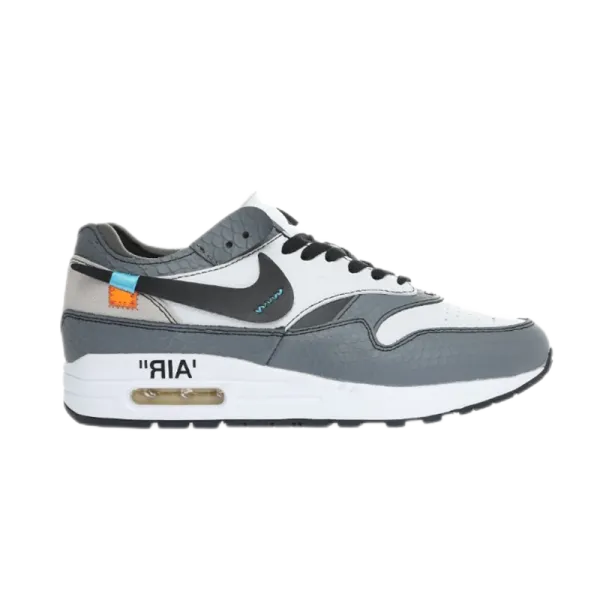 Nike x Off-White Air Max 1 'Industrial' Gray White Sneakers - 1