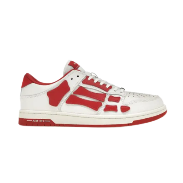 Amiri Bone Low White Red Sneakers - 1