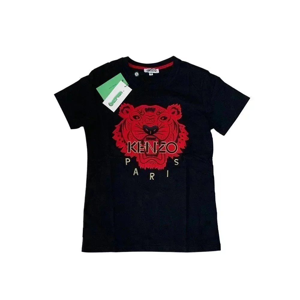 Kenzo Tiger Embroidered Black T-Shirt - 11