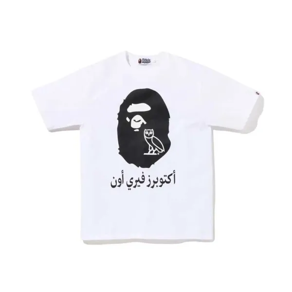 A Bathing Ape Purple Ape Head Graphic T-Shirt - 15