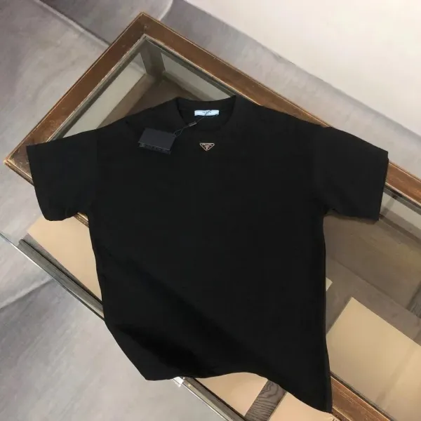 Prada Embossed Logo Beige T-Shirt - 4