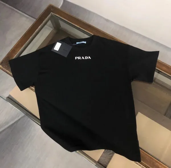 Prada Embossed Logo Beige T-Shirt - 11