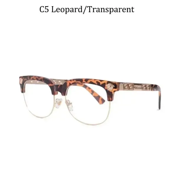 Versace C5 Leopard/Transparent Eyeglasses - 1