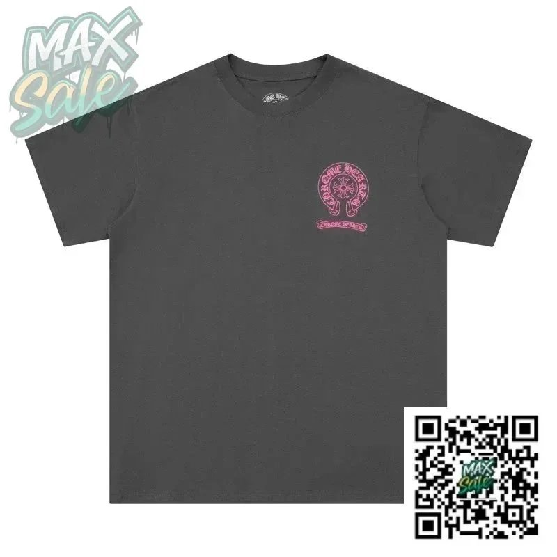 Chrome Hearts x MAX Sale Pink Logo Graphic T-Shirt - 1