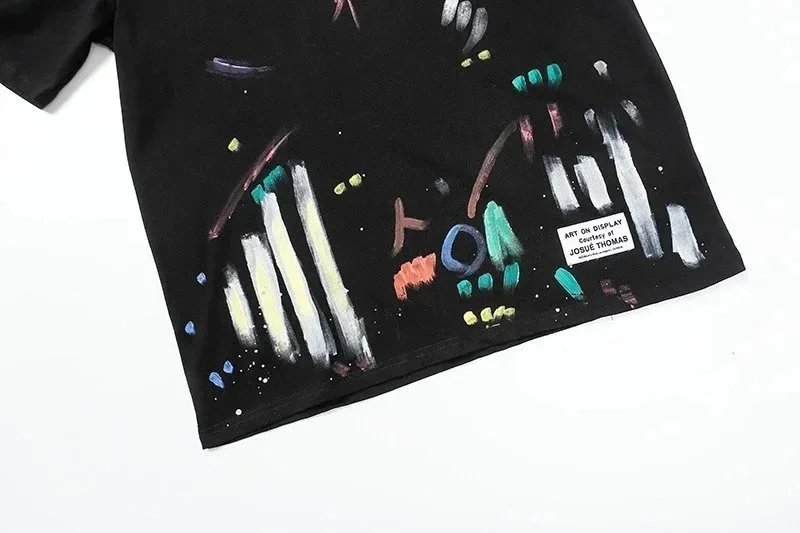 Lanvin Floral-Print Logo Black T-Shirt - 8