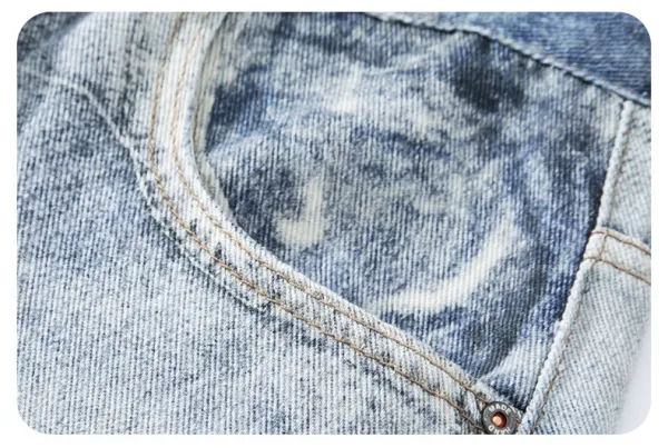 Gallery Dept. Distressed Wide-Leg Jeans Light Wash Blue Jeans - 15