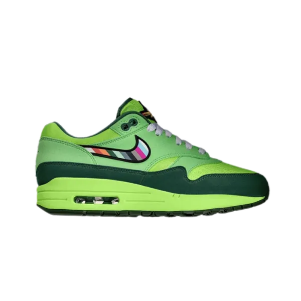 Nike x Off-White Air Max 1 'Industrial' Gray White Sneakers - 25