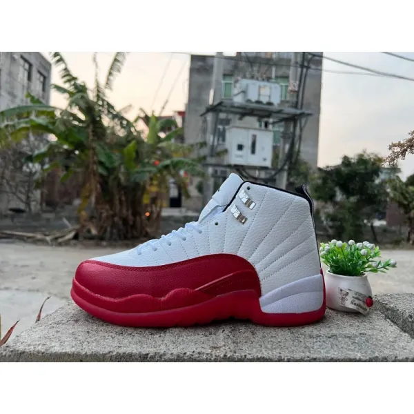 Air Jordan 12 Retro White Cherry Sneakers - 1