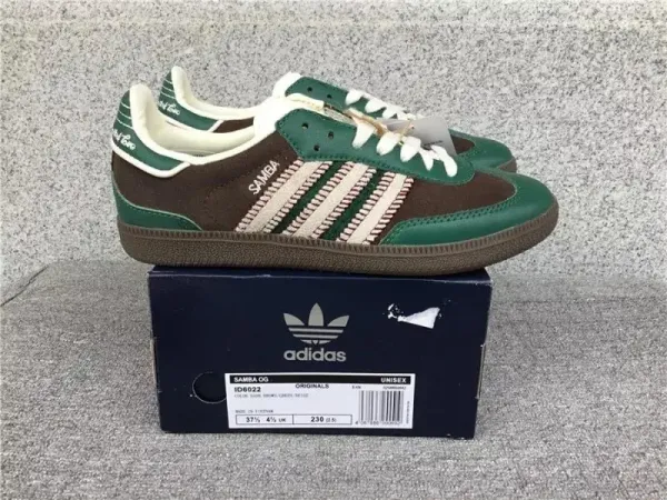 Adidas Originals Samba OG Green Brown Sneakers - 1