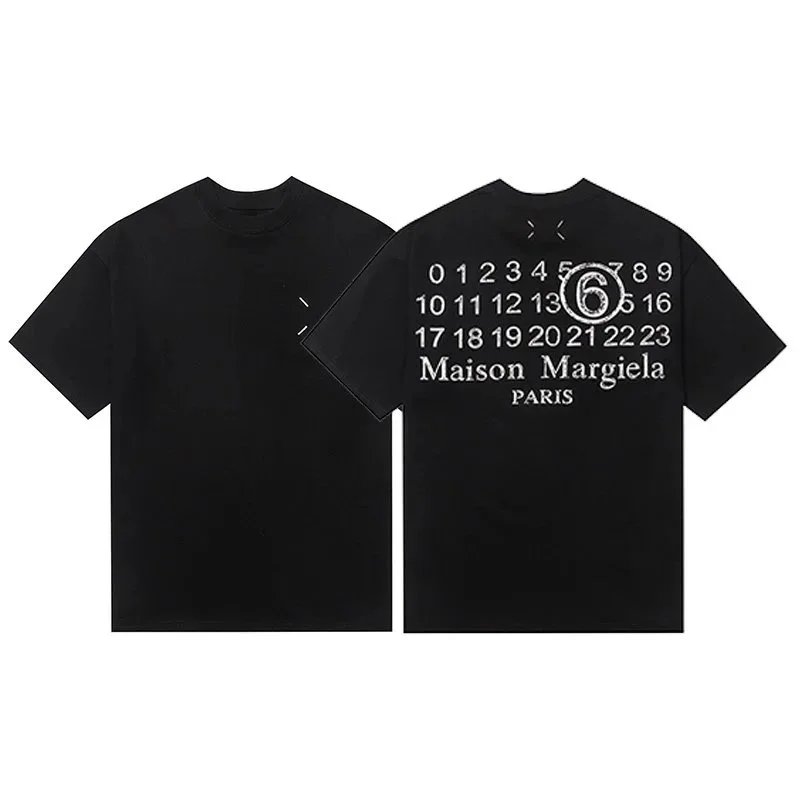 Maison Margiela Numbered Tabi Print White T-Shirt - 6