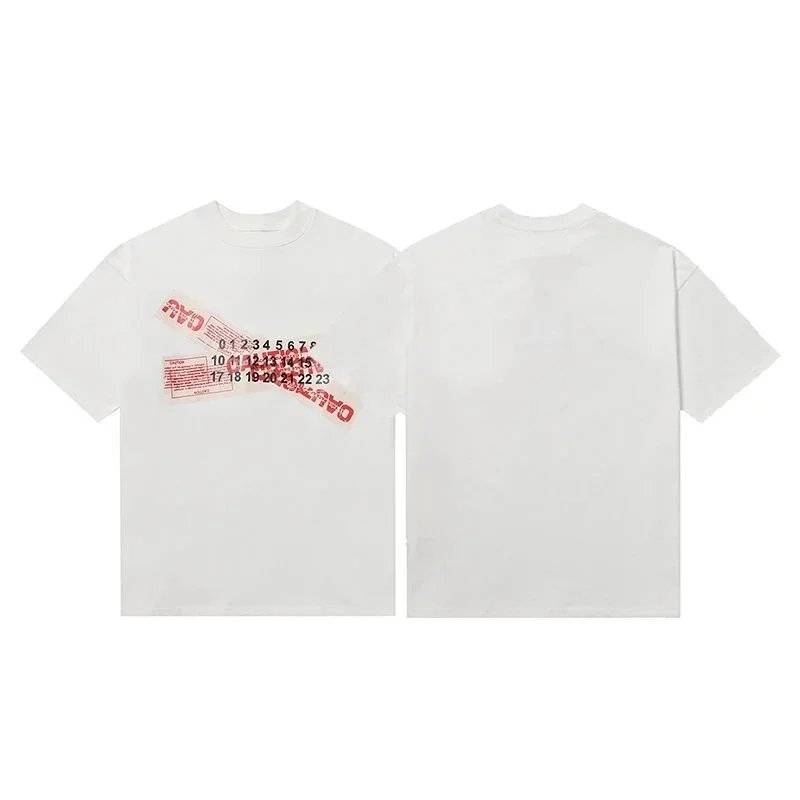 Maison Margiela Numbered Tabi Print White T-Shirt - 10