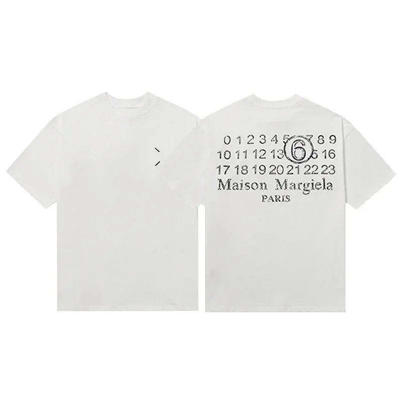 Maison Margiela Numbered Tabi Print White T-Shirt - 5