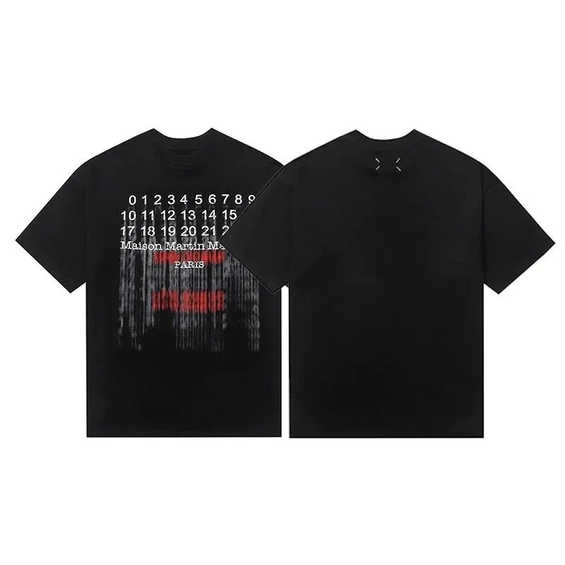 Maison Margiela Numbered Tabi Print White T-Shirt - 9