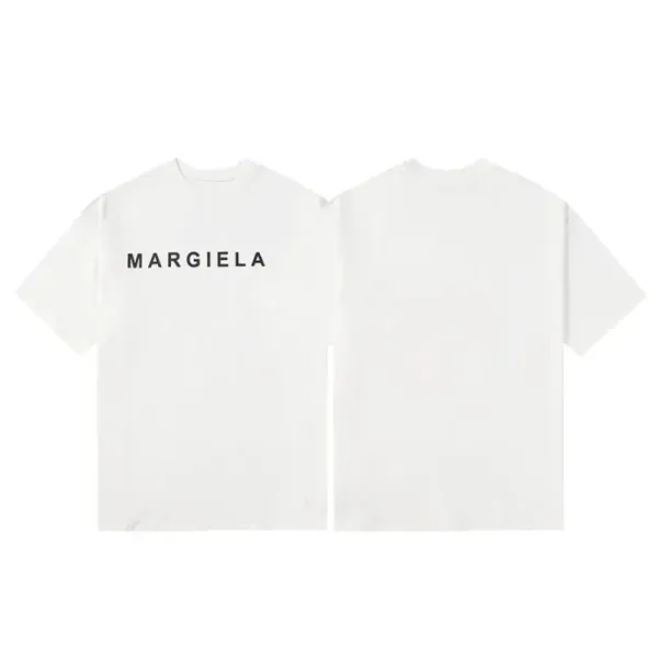 Maison Margiela Logo Print White T-Shirt - 1