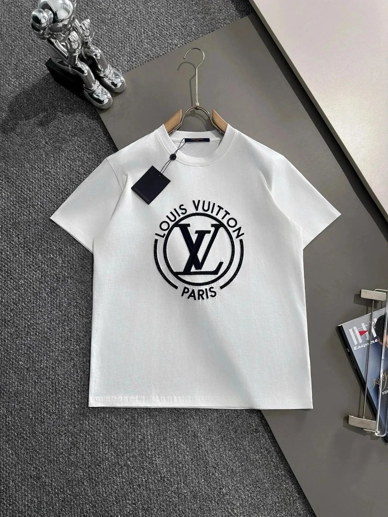 Louis Vuitton Monogram Panel T-Shirt Black - 9