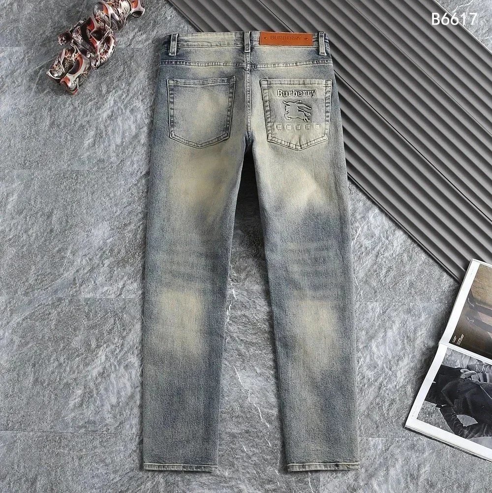 Burberry Distressed Washed Denim Jeans