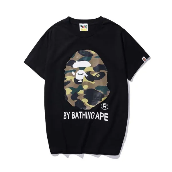 A Bathing Ape Purple Ape Head Graphic T-Shirt - 26