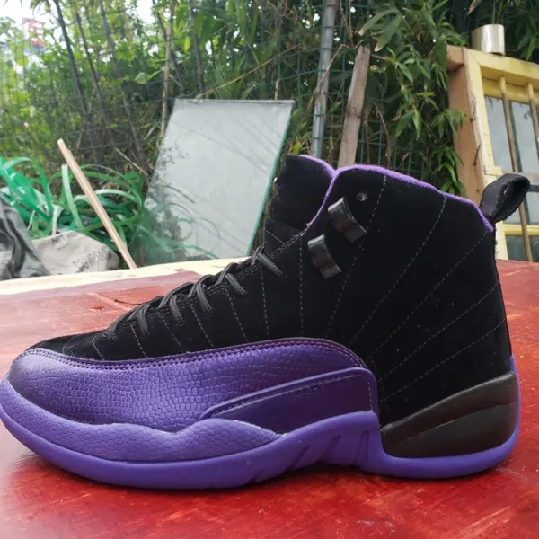 Air Jordan 12 Retro Purple Suede Sneakers - 1