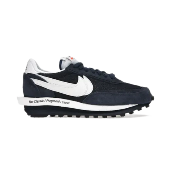 Nike x Fragment Design x sacai LDWaffle Navy/White Sneakers - 1