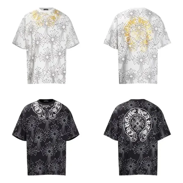 Chrome Hearts Cross Pattern Oversized T-Shirt Multicolor - 1