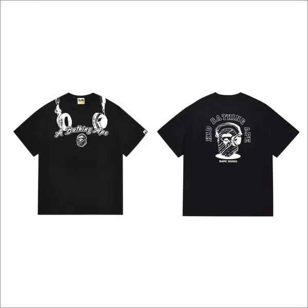 A Bathing Ape A Rising Bape Black T-Shirt - 3