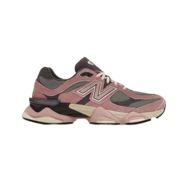 New Balance 9060 Pink Mesh and Suede Sneakers - 1