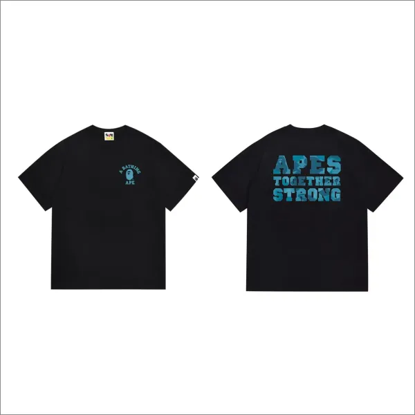 A Bathing Ape A Rising Bape Black T-Shirt - 8