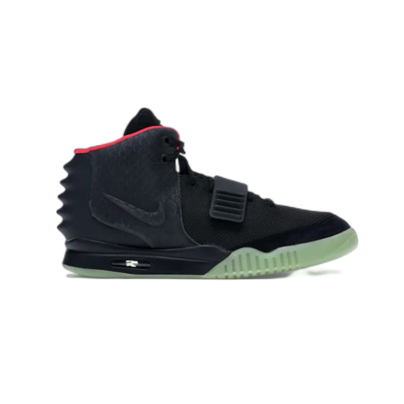 Nike Air Yeezy 2 Black/Neon Green Sneakers - 2