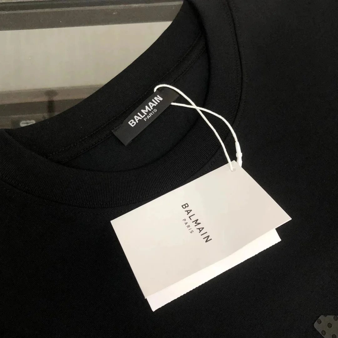 Balmain Logo-Embroidered Black T-Shirt - 4