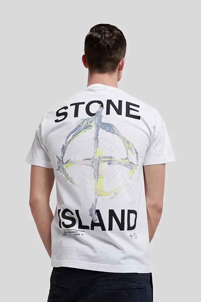 Stone Island Compass Logo T-Shirt Gray T-Shirt - 9