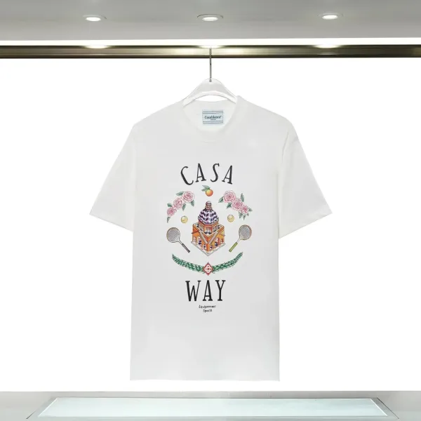 Casablanca Casa Way White Graphic T-Shirt - 1