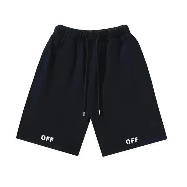 Off-White OFF Logo Shorts Black - 1