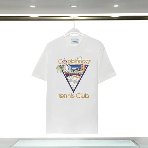 Casablanca Tennis Club White Graphic T-Shirt - 1
