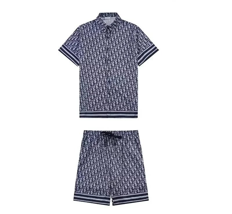 Dior Atelier Paris Embroidered Black Polo Shirt and Shorts Set - 11