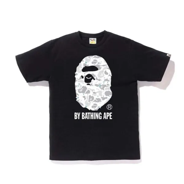 A Bathing Ape Purple Ape Head Graphic T-Shirt - 18