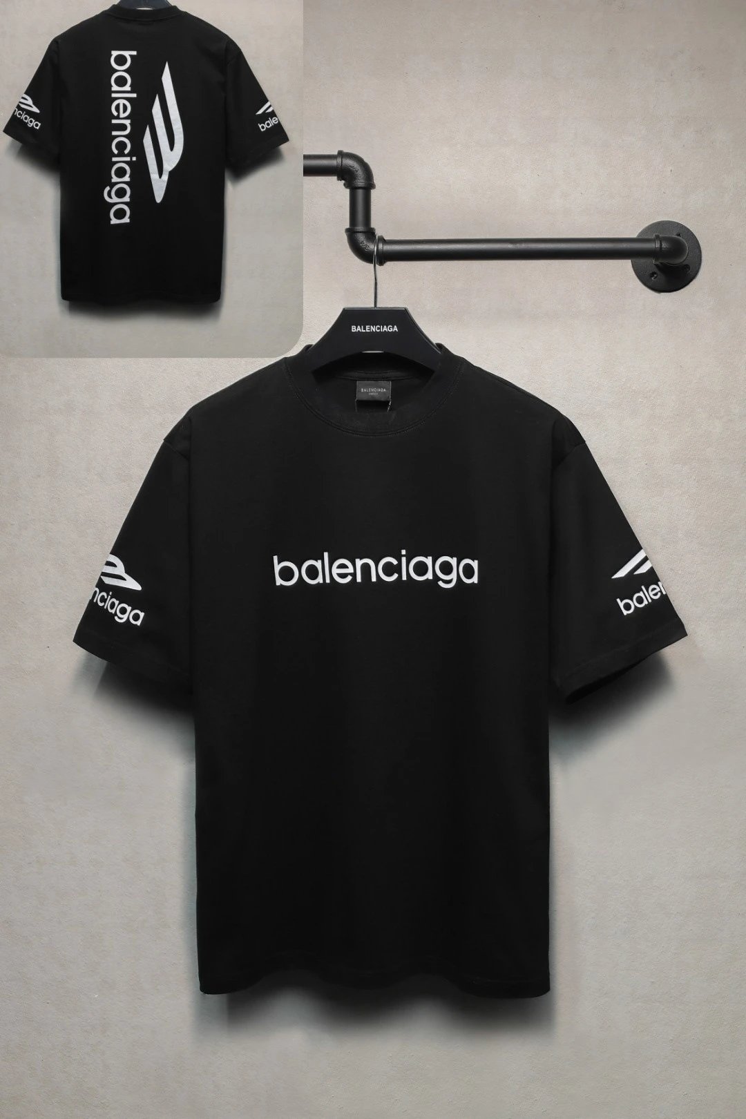Off-White Wave Logo Black T-Shirt - 33