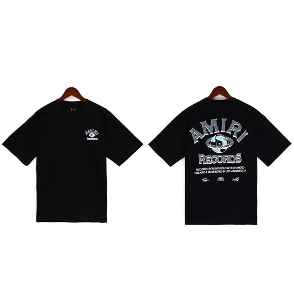 Amiri Records Black Graphic T-Shirt - 1