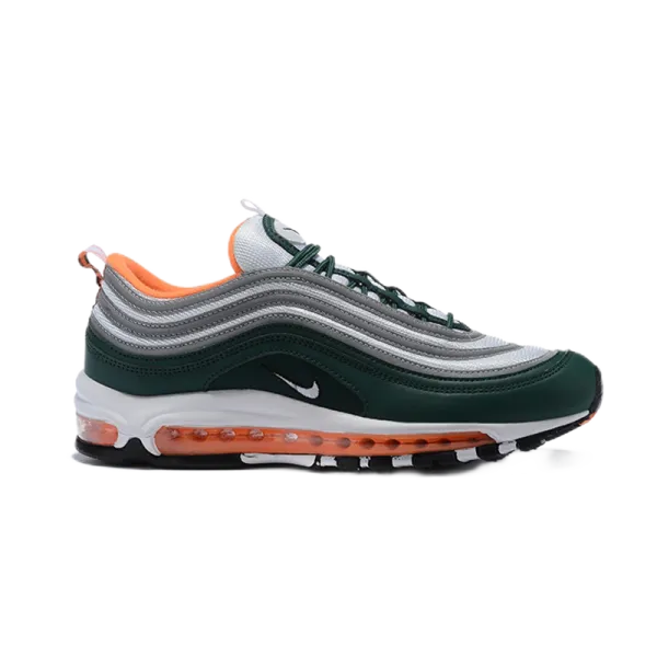 Nike Air Max 97 University Green Orange Sneakers - 1