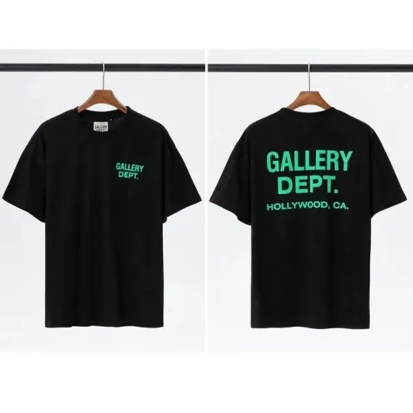Gallery Dept. Logo Print Black T-Shirt - 1