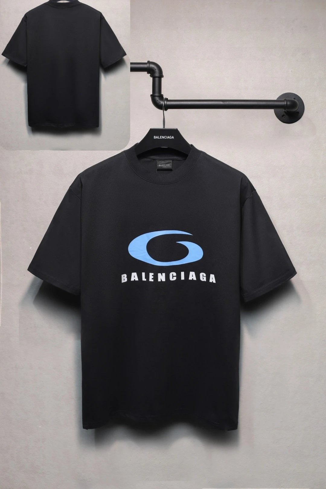 Off-White Wave Logo Black T-Shirt - 37
